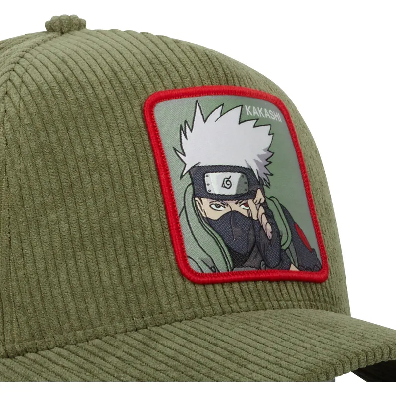 mutsid-kumer-roheline-snapback-ns3-cor-kakashi-hatake-naruto-capslab