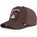 mutsid-kumer-pruun-snapback-dark-horse-field-100-all-season-wool-the-farm-goorin-bros