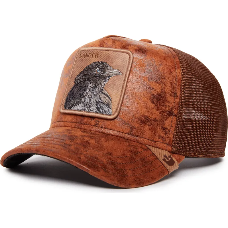 mutsid-kumer-pruun-snapback-danger-crow-the-farm-goorin-bros