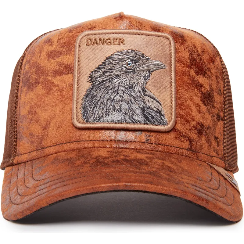 mutsid-kumer-pruun-snapback-danger-crow-the-farm-goorin-bros