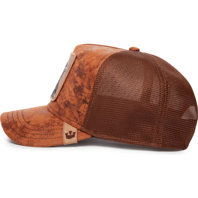 mutsid-kumer-pruun-snapback-danger-crow-the-farm-goorin-bros