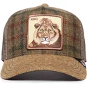 mutsid-kumer-pruun-snapback-king-moon-lion-uk-plaid-the-farm-goorin-bros