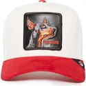 mutsid-kumer-punane-snapback-beware-the-suede-doberman-the-farm-goorin-bros