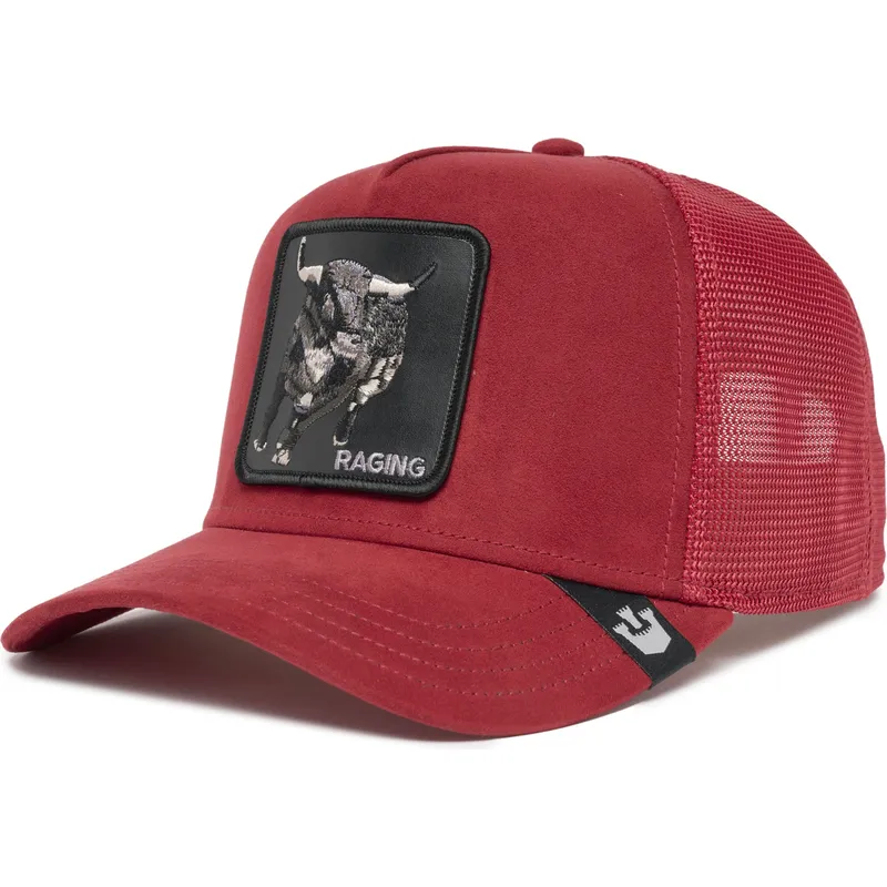 mutsid-kumer-punane-snapback-raging-the-suede-rager-the-farm-goorin-bros