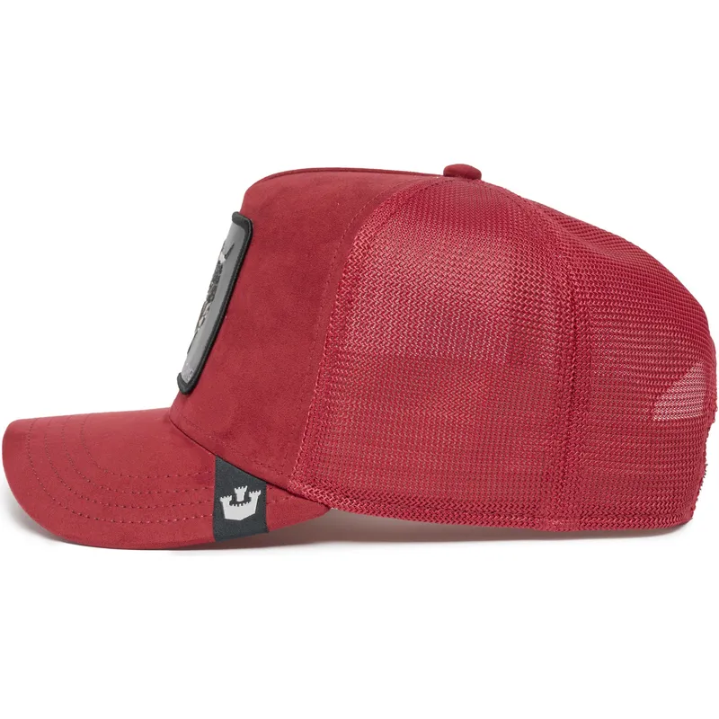 mutsid-kumer-punane-snapback-raging-the-suede-rager-the-farm-goorin-bros