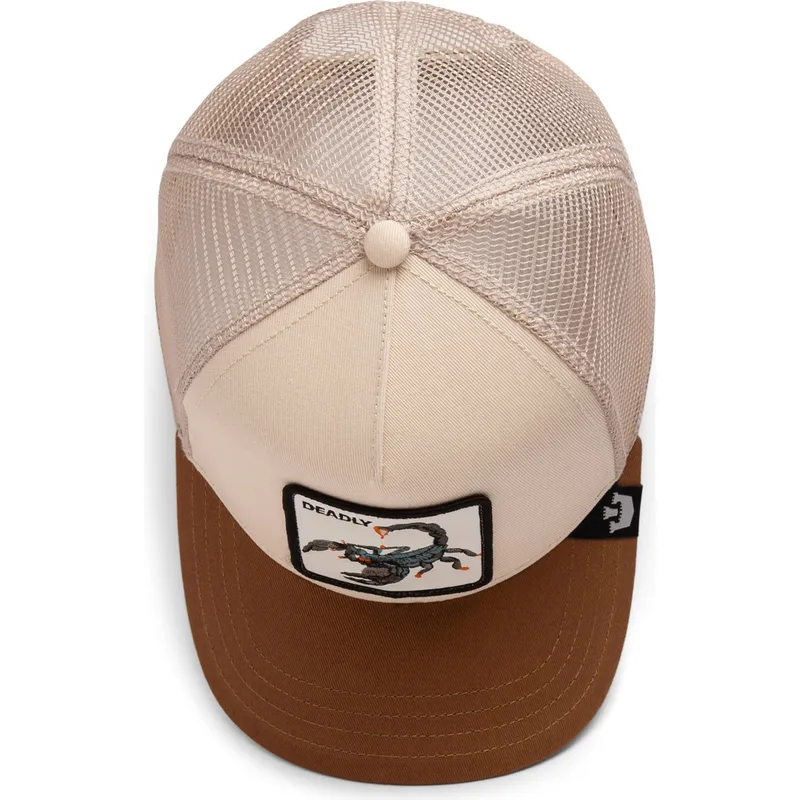 mutsid-kumer-pruun-snapback-the-deadliest-scorpion-eco-brutalism-the-farm-goorin-bros
