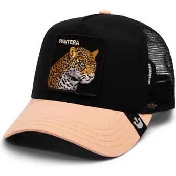 Goorin Bros. Leopard The Pantera Big Cats The Farm Black and Beige Trucker Hat