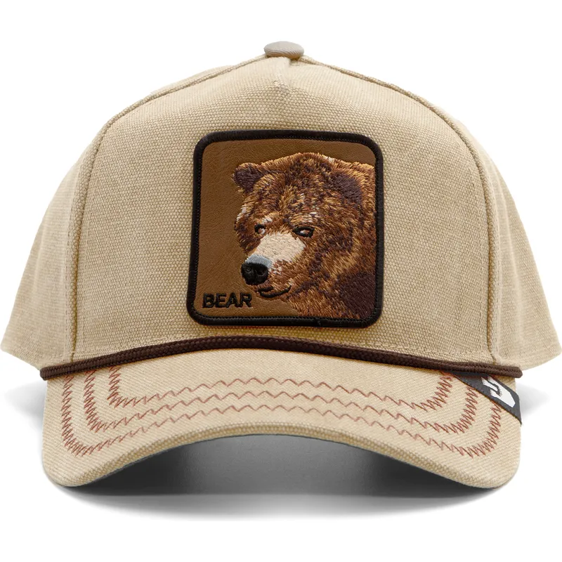 mutsid-kumer-pruun-snapback-bear-bare-duck-canvas-the-farm-goorin-bros