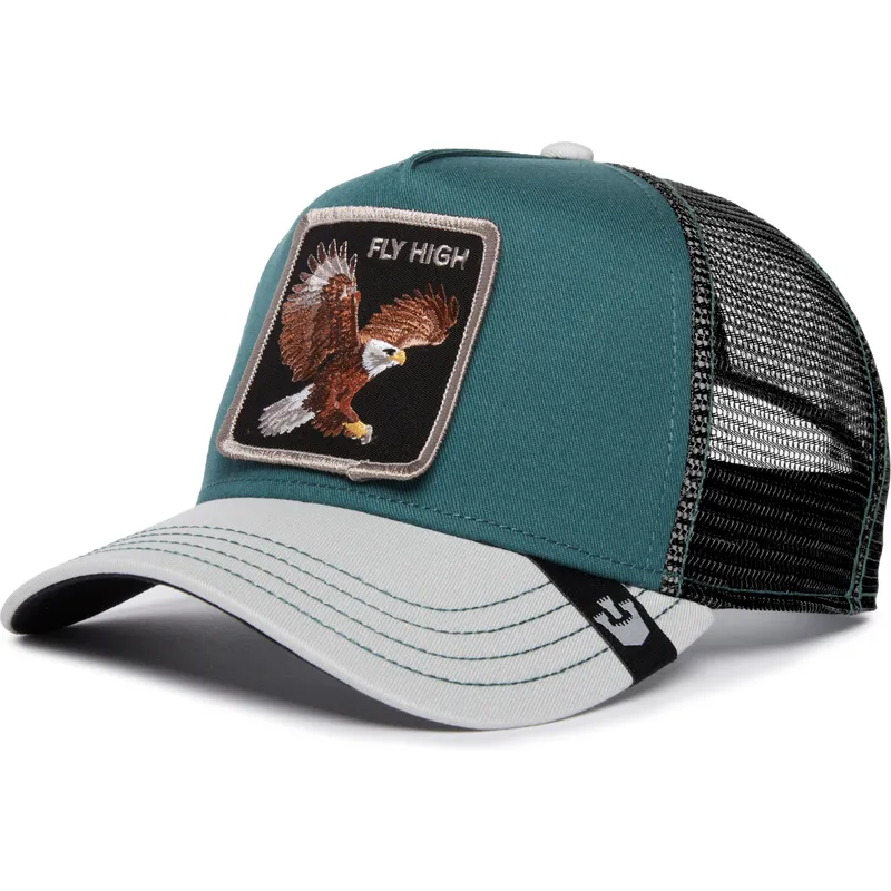 mutsid-kumer-roheline-snapback-fly-high-eagle-fan-the-farm-goorin-bros