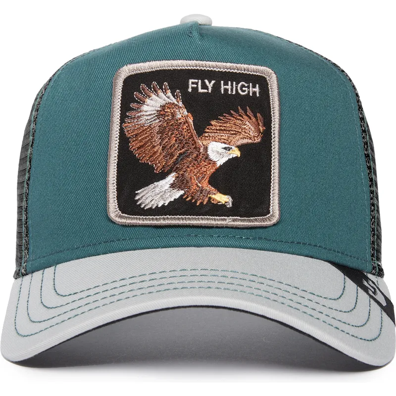 mutsid-kumer-roheline-snapback-fly-high-eagle-fan-the-farm-goorin-bros