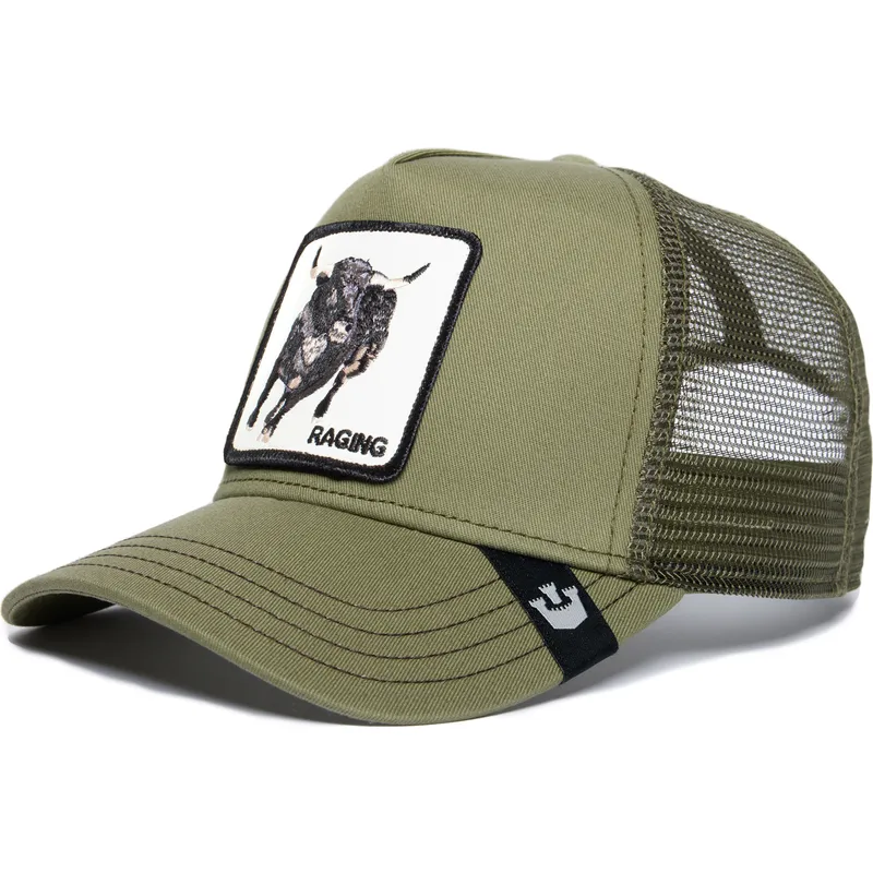 mutsid-kumer-roheline-snapback-raging-road-rage-truckin-the-farm-goorin-bros