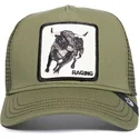 mutsid-kumer-roheline-snapback-raging-road-rage-truckin-the-farm-goorin-bros