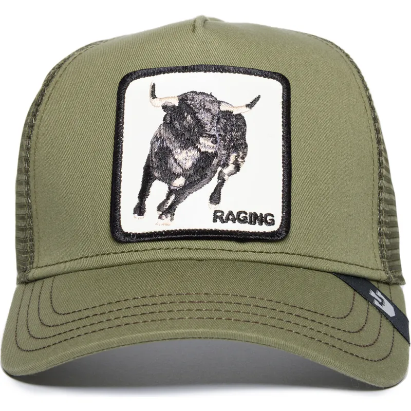 mutsid-kumer-roheline-snapback-raging-road-rage-truckin-the-farm-goorin-bros