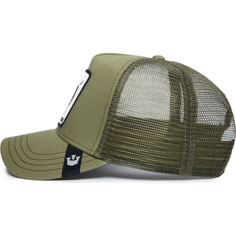 mutsid-kumer-roheline-snapback-raging-road-rage-truckin-the-farm-goorin-bros