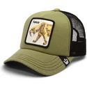mutsid-kumer-roheline-snapback-lastele-sable-fierce-cat-teefs-extinct-the-farm-goorin-bros