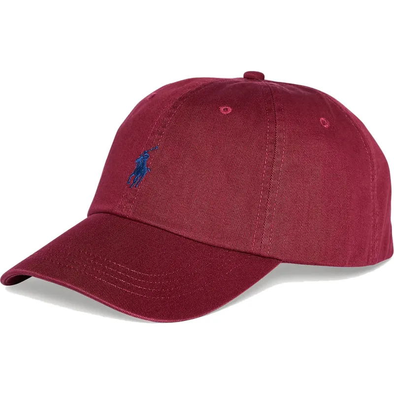 mutsid-kumer-punane-reguleeritav-cotton-chino-classic-sport-polo-ralph-lauren