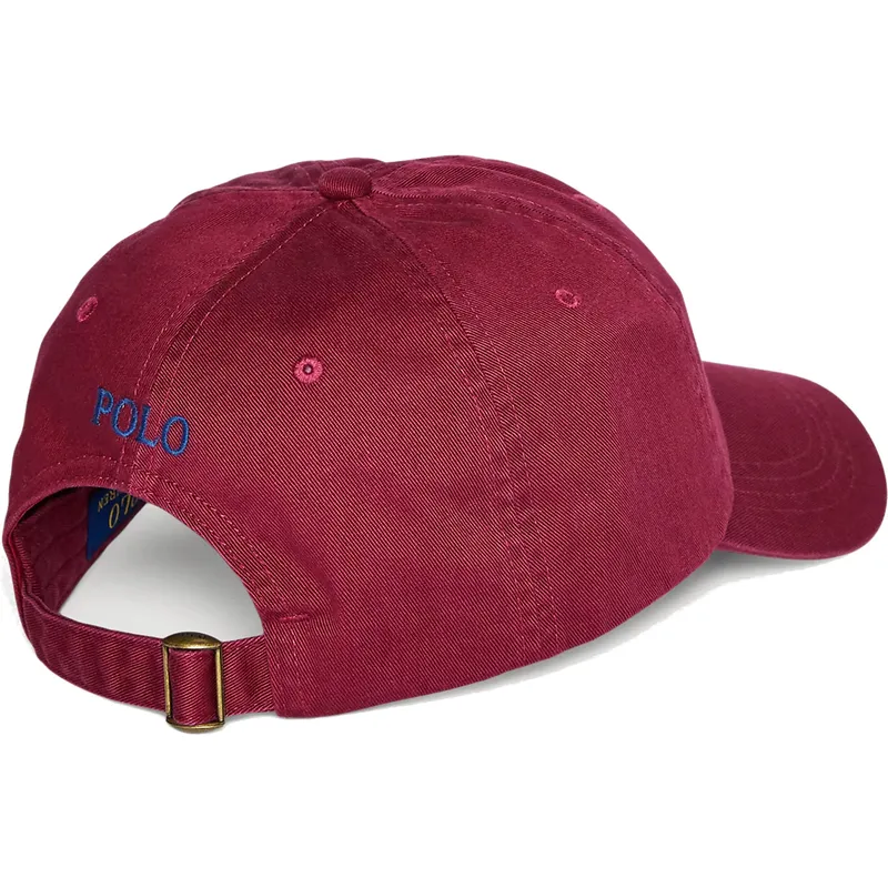 mutsid-kumer-punane-reguleeritav-cotton-chino-classic-sport-polo-ralph-lauren