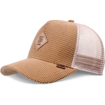 Djinns HFT Waffle Cord Beige Trucker Hat