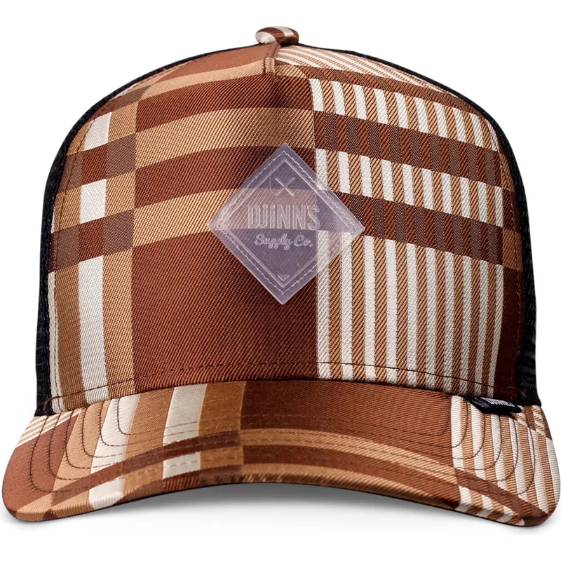 mutsid-kumer-pruun-snapback-hft-shiny-check-djinns