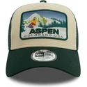 mutsid-kumer-roheline-snapback-a-frame-ski-patch-aspen-ciudades-y-playas-new-era