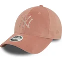 mutsid-kumer-roosa-reguleeritav-9forty-velour-diamante-new-york-yankees-mlb-new-era