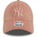 mutsid-kumer-roosa-reguleeritav-9forty-velour-diamante-new-york-yankees-mlb-new-era