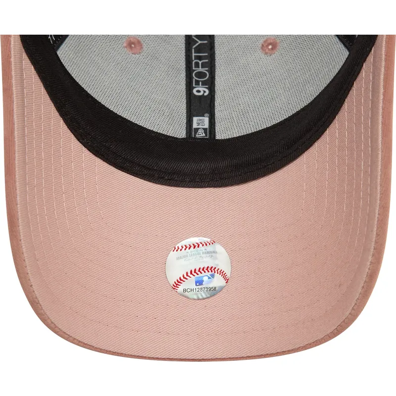 mutsid-kumer-roosa-reguleeritav-9forty-velour-diamante-new-york-yankees-mlb-new-era