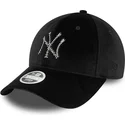 mutsid-kumer-must-reguleeritav-9forty-velour-diamante-new-york-yankees-mlb-new-era