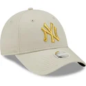 cap-kumer-beige-adjustable-strap-dorado-9forty-metallic-new-york-yankees-mlb-new-era