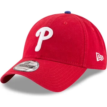 New Era Curved Brim 9TWENTY Core Classic Philadelphia Phillies MLB Red Adjustable Cap