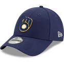 new-era-curved-brim-9forty-the-league-milwaukee-brewers-mlb-navy-blue-adjustable-cap