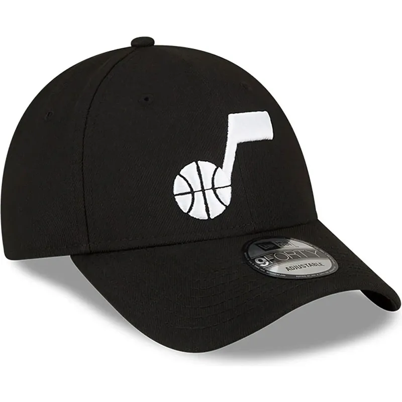 cap-kumer-black-adjustable-strap-9forty-the-league-utah-jazz-nba-new-era