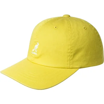 Mütsid kumer kollane reguleeritav rihm Washed Baseball Lemon Sorbet Kangol