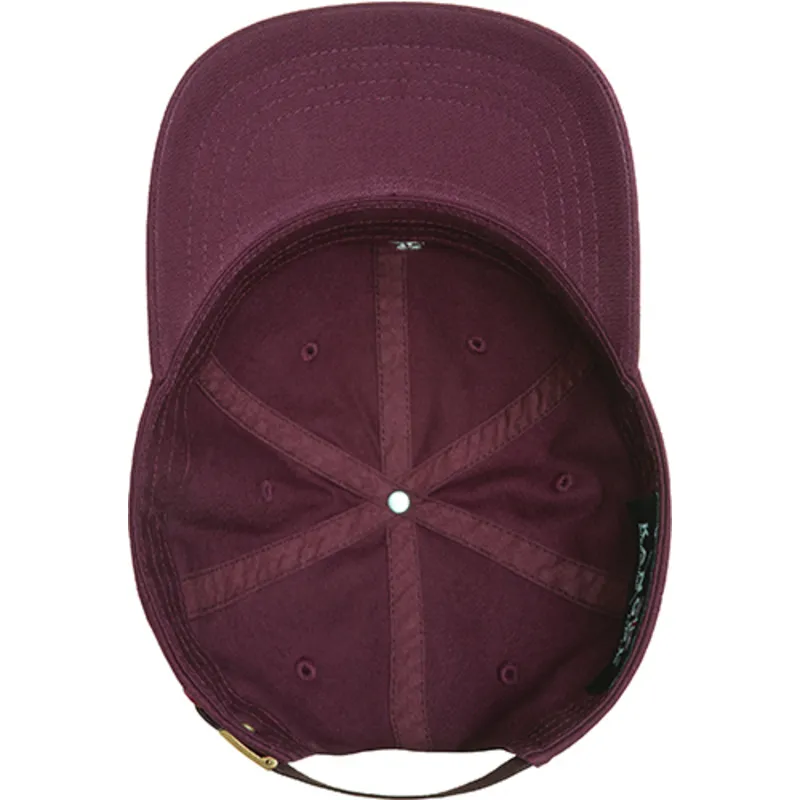 mutsid-kumer-punane-reguleeritav-rihm-washed-baseball-cordovan-kangol