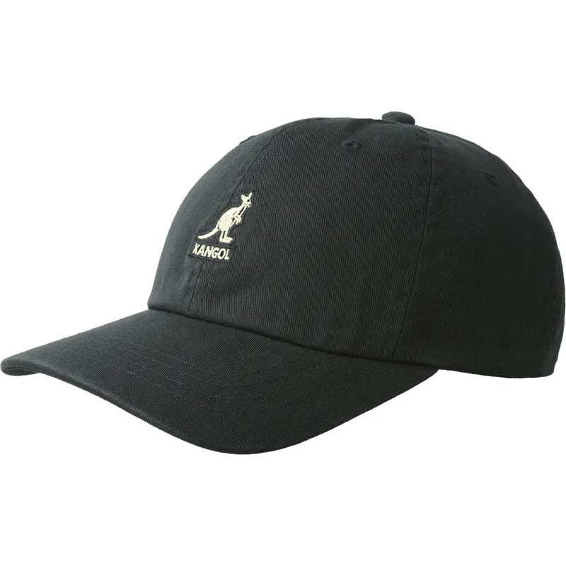 mutsid-kumer-must-reguleeritav-washed-baseball-black-kangol