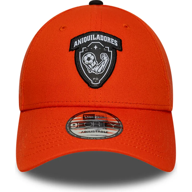 cap-kumer-orange-adjustable-strap-9forty-core-aniquiladores-fc-kings-league-new-era
