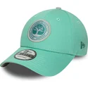 new-era-curved-brim-9forty-core-los-troncos-fc-kings-league-green-adjustable-cap