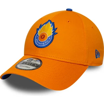 Cap kumer orange adjustable strap 9FORTY Core Saiyans FC Kings League New Era