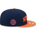 new-era-flat-brim-9fifty-statement-new-york-knicks-nba-navy-blue-and-orange-snapback-cap