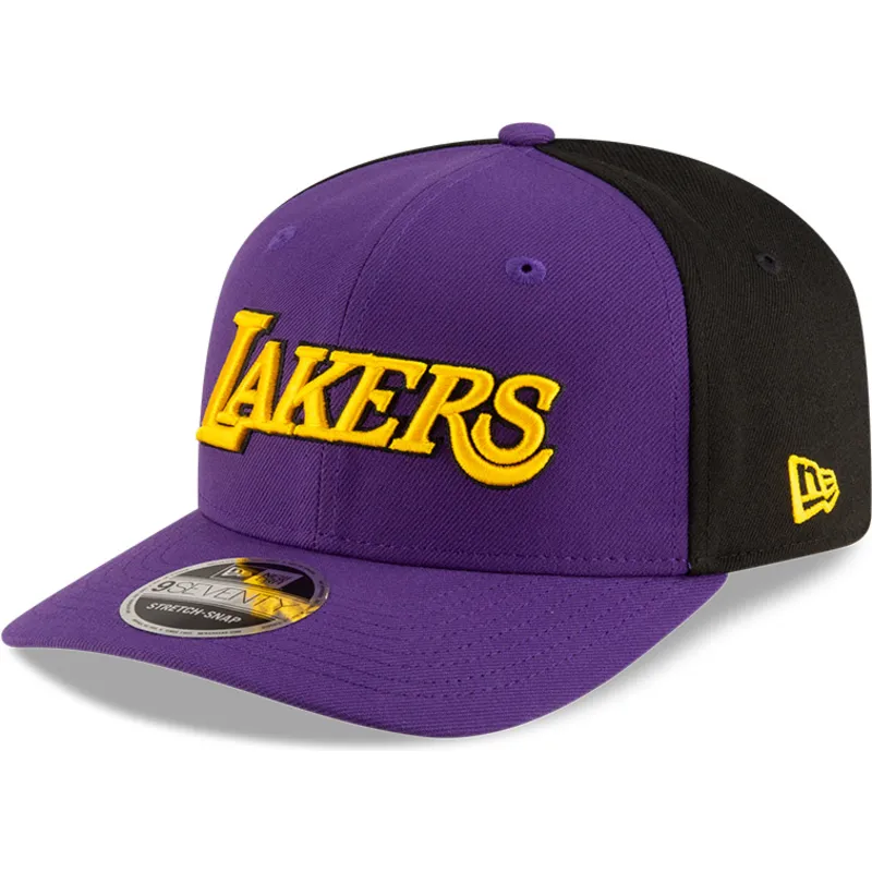 mutsid-kumer-violetne-snapback-9seventy-statement-stretch-snap-los-angeles-lakers-nba-new-era