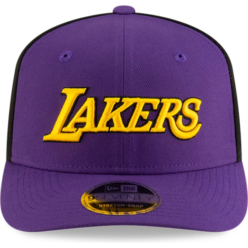 mutsid-kumer-violetne-snapback-9seventy-statement-stretch-snap-los-angeles-lakers-nba-new-era