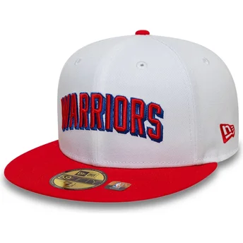 Cap lame red ajustada 59FIFTY Classic Golden State Warriors NBA New Era