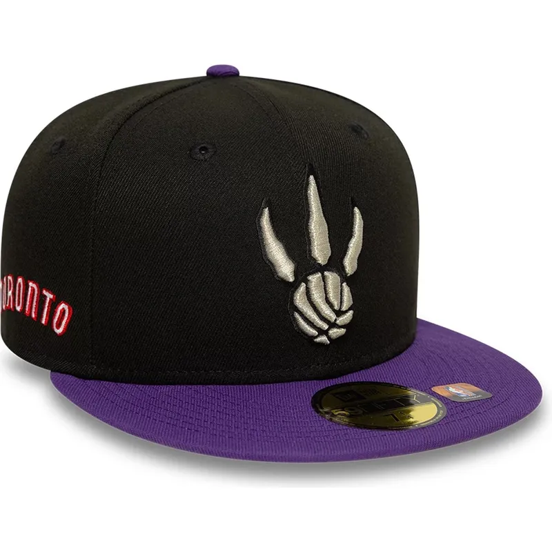 cap-lame-black-ajustada-59fifty-classic-toronto-raptors-nba-new-era