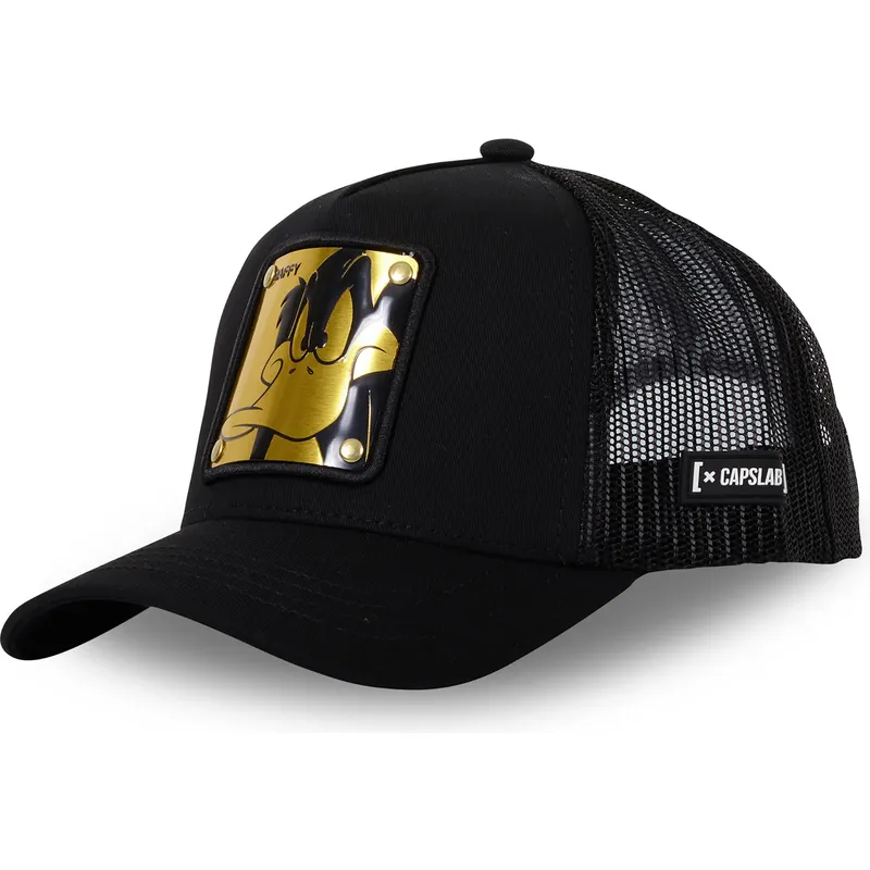 cap-kumer-black-snapback-daffy-duck-looney-tunes-capslab