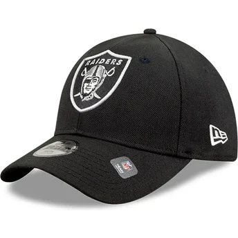 new-era-curved-brim-9forty-the-league-las-vegas-raiders-nfl-black-adjustable-cap