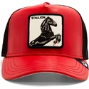 mutsid-kumer-veok-punane-snapback-caballo-shleather-stallion-the-farm-the-farm-de-goorin-bros