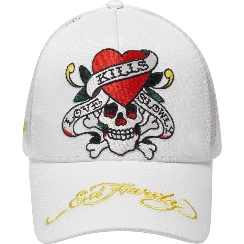 mutsid-kumer-valge-snapback-love-kills-slowly-ed-hardy