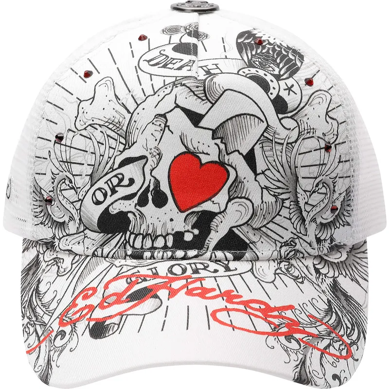 mutsid-kumer-valge-snapback-death-or-glory-ed-hardy