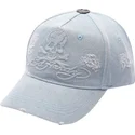 mutsid-kumer-sinine-reguleeritav-denim-embossed-skull-ed-hardy