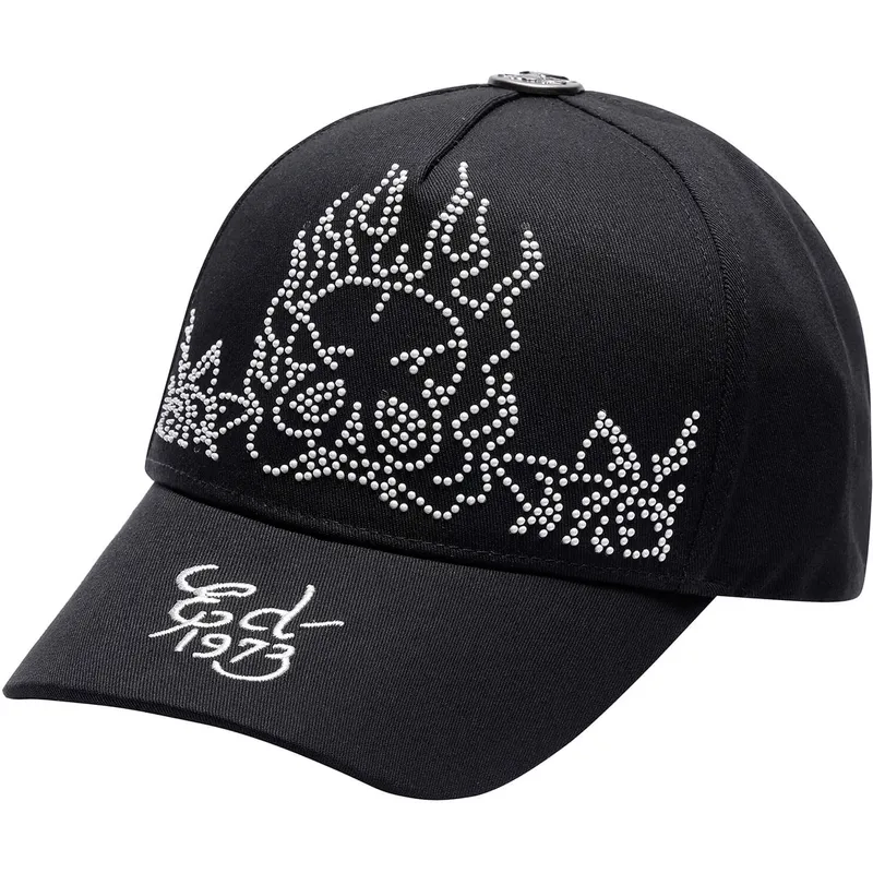 mutsid-kumer-must-reguleeritav-flaming-skull-ed-hardy